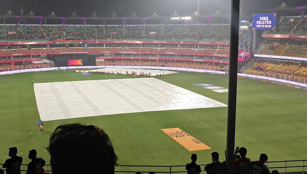 IPL 2026, RR vs RCB: ಗುವಾಹಟಿಯಲ್ಲಿ ಭಾರೀ ಮಳೆಯಿಂದ ಟಾಸ್ ವಿಳಂಬ