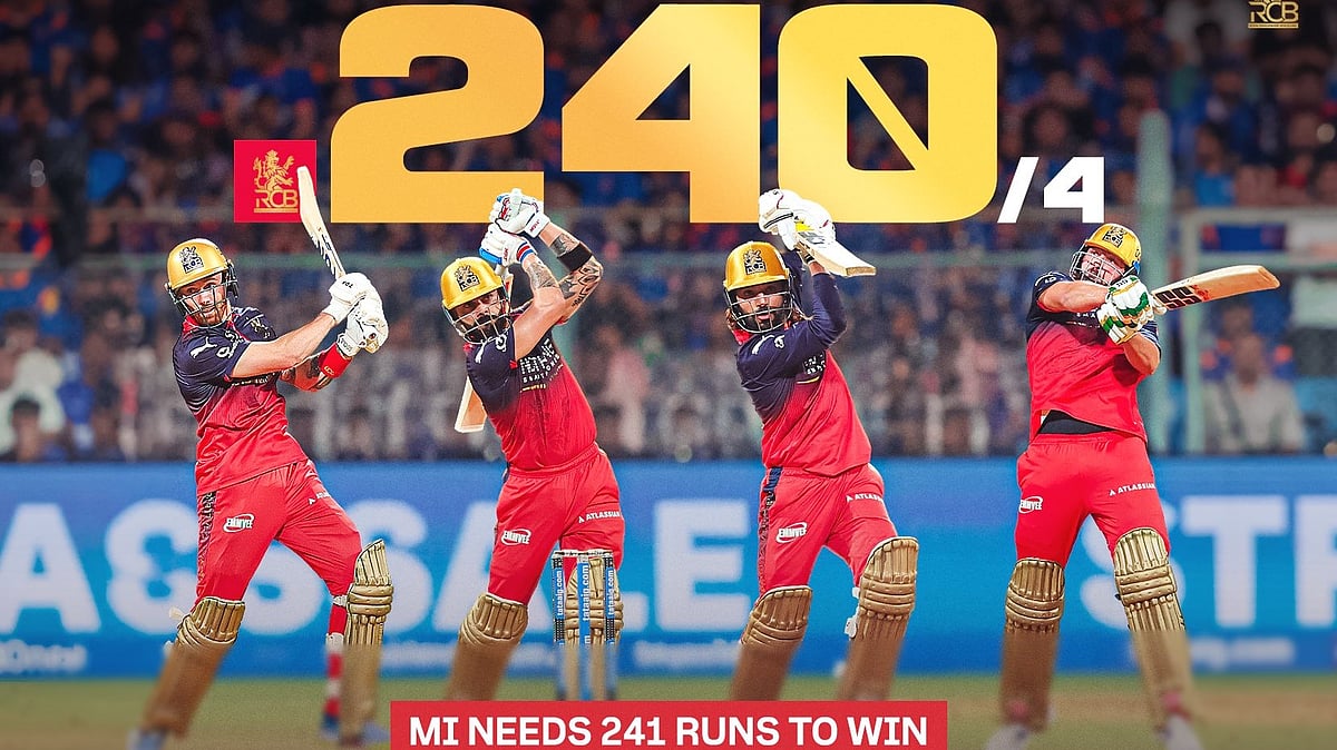 IPL 2026: MI vs RCB; ವಾಂಖೆಡೆ ಕ್ರೀಡಾಂಗಣದಲ್ಲಿ ಇತಿಹಾಸ ಬರೆದ ಬೆಂಗಳೂರು; ಅತ್ಯಧಿಕ ಮೊತ್ತ!