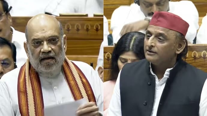 ಧರ್ಮಾಧಾರಿತ ಮೀಸಲಾತಿ ಅಸಂವಿಧಾನಿಕ, ಬೇಕಾದ್ರೆ ನಿಮ್ಮೆಲ್ಲ ಟಿಕೆಟ್ ಮುಸ್ಲಿಂ ಮಹಿಳೆಯರಿಗೆ ಕೊಡಿ: ಅಮಿತ್ ಶಾ-ಅಖಿಲೇಶ್ ಯಾದವ್ ಮಾತಿನ ಚಕಮಕಿ; Video