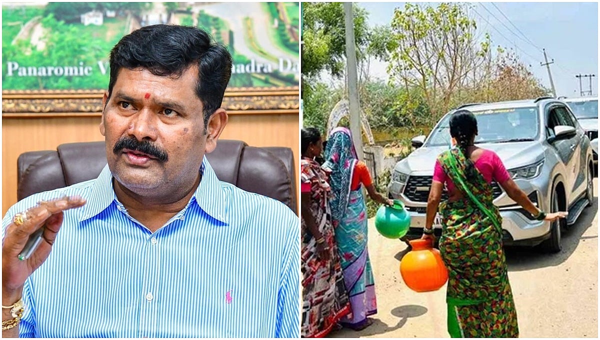 ನೀರಿಗೆ ಹಾಹಾಕಾರ: ಖಾಲಿ ಕೊಡ ಹಿಡಿದು, ಸಚಿವರ ಕಾರು ಅಡ್ಡಗಟ್ಟಿದ ಮಹಿಳೆಯರು; ತಂಗಡಗಿ ತಬ್ಬಿಬ್ಬು!