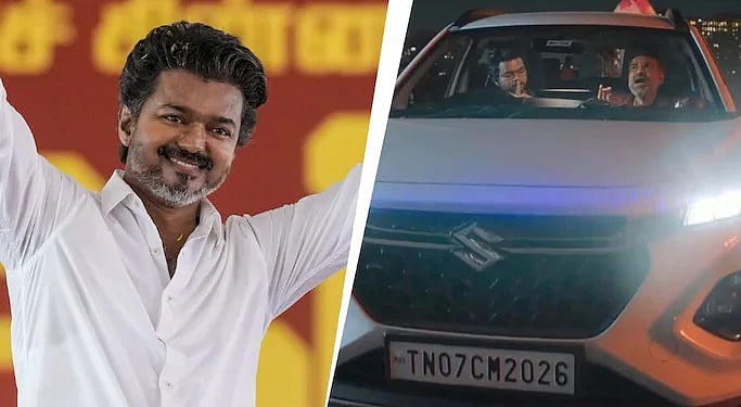 ಭವಿಷ್ಯವನ್ನು ಮೊದಲೇ ಊಹಿಸಿದ್ದರಾ ದಳಪತಿ ವಿಜಯ್? GOAT ಚಿತ್ರದ 'TN07 CM 2026' ನಂಬರ್ ಪ್ಲೇಟ್ ವೈರಲ್