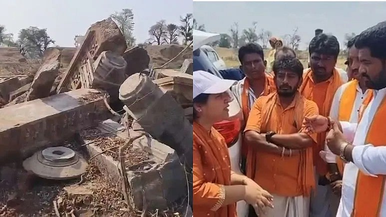Video: ಶಾಲೆ ನಿರ್ಮಾಣದ ಹೆಸರಲ್ಲಿ 800 ವರ್ಷ ಹಳೆಯ ಐತಿಹಾಸಿಕ ಶಿವ ದೇಗುಲ ಧ್ವಂಸ; ವ್ಯಾಪಕ ಆಕ್ರೋಶ