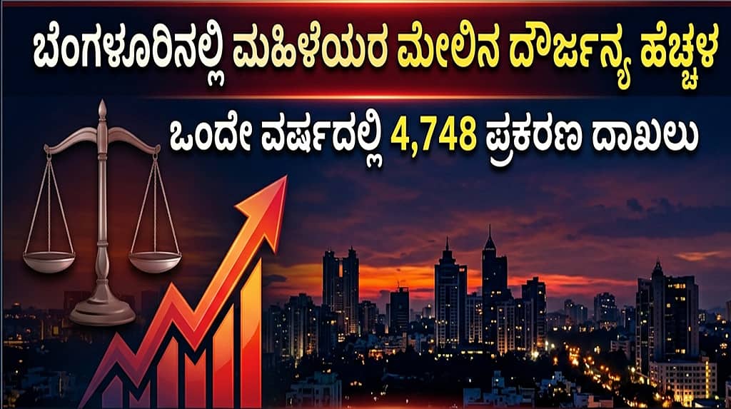 ಮಹಿಳೆಯರ ಮೇಲಿನ ಅಪರಾಧಗಳಲ್ಲಿ ಬೆಂಗಳೂರಿಗೆ ದೇಶದಲ್ಲೇ 3ನೇ ಸ್ಥಾನ..!