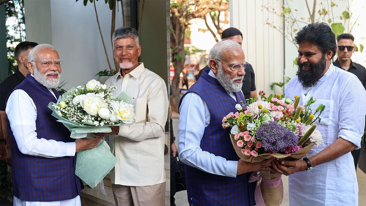 ಅತ್ತ ವಿಜಯ್ ಪದಗ್ರಹಣ, ಇತ್ತ ಚಂದ್ರಬಾಬು ನಾಯ್ಡು, Pawan Kalyan ಮನೆಗೆ ಪ್ರಧಾನಿ ಮೋದಿ ದಿಢೀರ್ ಭೇಟಿ: ರಾಜಕೀಯ ವಲಯದಲ್ಲಿ ಸಂಚಲನ!