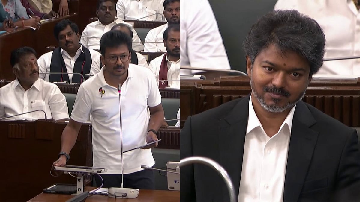 'ಸನಾತನ ಧರ್ಮ ನಿರ್ಮೂಲನೆ ಮಾಡಬೇಕು, ನಾನು, ಸಿಎಂ ವಿಜಯ್ ಒಂದೇ ಕಾಲೇಜು ವಿದ್ಯಾರ್ಥಿಗಳು': DMK ಶಾಸಕ ಉದಯನಿಧಿ ಸ್ಟಾಲಿನ್; Video