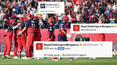 IPL 2026: 'It’s okay ಮತ್ತೆ ಈ ರೀತಿ ಮಾಡ್ಬೇಡ'; 49 ಎಂದು ಗೇಲಿ ಮಾಡಿದ್ದ ಪಂಜಾಬ್ ಗೆ ಬಟ್ಟೆ ಸುತ್ತಿ ಹೊಡೆದ RCB