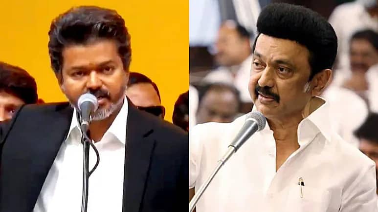 'ಸೈಲೆಂಟ್ ಮೋಡ್'ನಿಂದ ಯಾವಾಗ ಹೊರಬರುತ್ತೀರಿ? ಯಾಕೀ ದಿವ್ಯ ಮೌನ?: ಸಿಎಂ ವಿಜಯ್ಗೆ ಸ್ಟಾಲಿನ್ ಪ್ರಶ್ನೆ