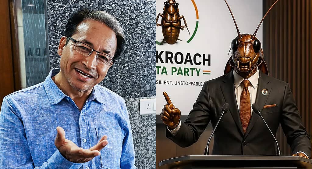 ನಾನೊಬ್ಬ 'ಹಾನರರಿ ಕಾಕ್ರೋಚ್': CJP ಬೆಂಬಲಿಸಿದ ಸೋನಮ್ ವಾಂಗ್ಚುಕ್; ಯುವಕರ ಮಾತು ಕೇಳುವಂತೆ ಕೇಂದ್ರಕ್ಕೆ ಆಗ್ರಹ