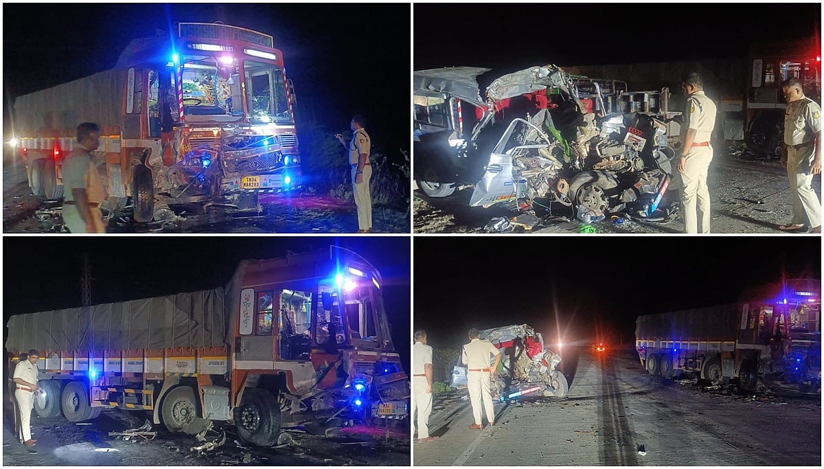 ಕಲಬುರಗಿ: ಕ್ರೂಸರ್-ಲಾರಿ ಢಿಕ್ಕಿ; ಒಂದೇ ಕುಟುಂಬದ ಐವರು ಸ್ಥಳದಲ್ಲೇ ಸಾವು; Video