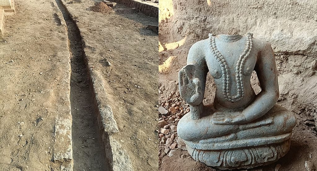 ಹಂಪಿಯಲ್ಲಿ ಪ್ರಾಚೀನ ಕಾಲದ ಒಳಚರಂಡಿ ವ್ಯವಸ್ಥೆ, ಆಳ್ವಾರ್ ಪ್ರತಿಮೆ ಪತ್ತೆ ಹಚ್ಚಿದ ASI