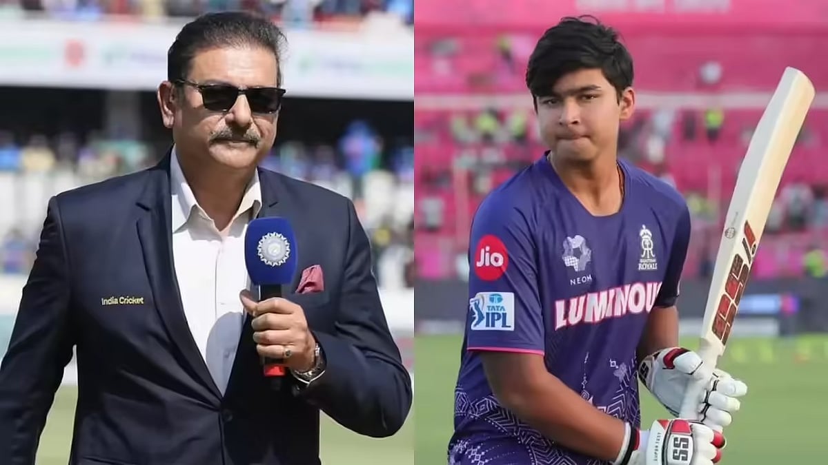 IPL 2026: ದಿನಕ್ಕೆ ಎಷ್ಟು ಲೀಟರ್ ಹಾಲು ಕುಡಿತೀಯಾ? Ravi Shastri ಪ್ರಶ್ನೆಗೆ ವೈಭವ್ ಸೂರ್ಯವಂಶಿ ಕೊಟ್ಟ ಉತ್ತರಕ್ಕೆ ನಗೆಗಡಲಲ್ಲಿ ತೇಲಿದ ಪ್ರೇಕ್ಷಕರು!