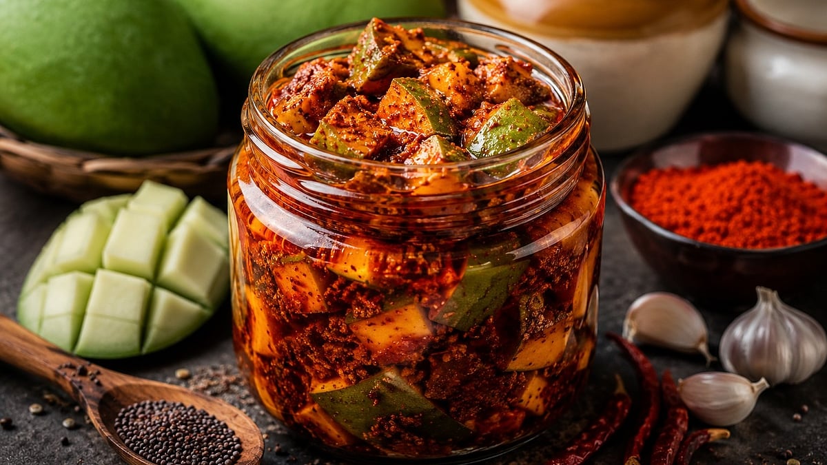 ಮಾವಿನಕಾಯಿ ಉಪ್ಪಿನಕಾಯಿ | Mango Pickle recipe in Kannada