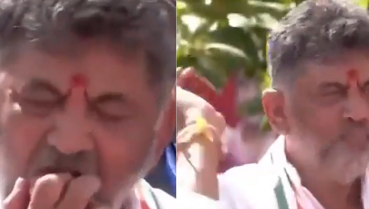 'ದುರಹಂಕಾರದ ಪರಮಾವಧಿ, ನೀವೇನು ಶಬರಿಯಲ್ಲ': ಕಚ್ಚಿ ತಿಂದ ಸೇಬು ಜನರತ್ತ ಎಸೆದ ಸಿಎಂ ಡಿಕೆಶಿ ವಿರುದ್ಧ BJP ಕೆಂಡ