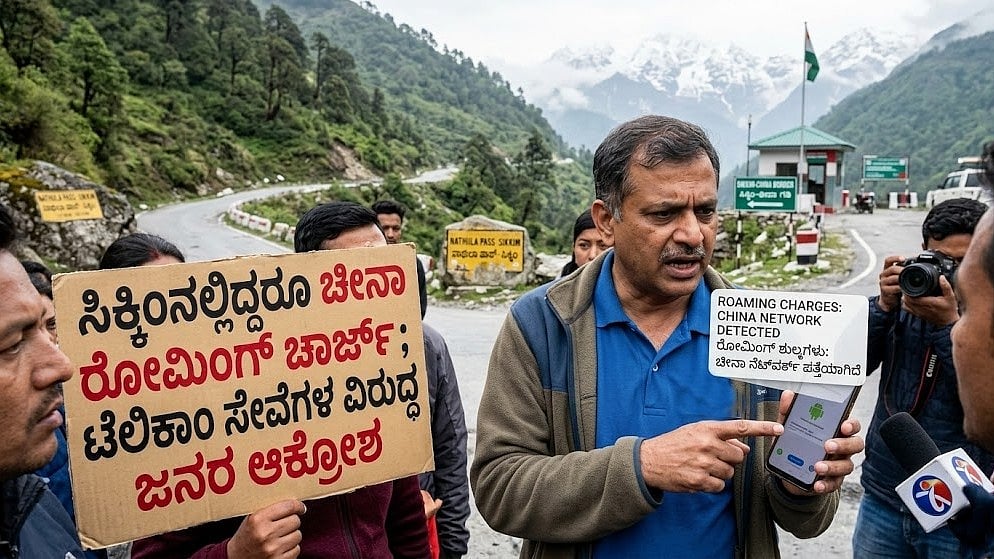 ಸಿಕ್ಕಿಂ ಗಡಿಗೆ ಹೋದ ಭಾರತೀಯ ವೈದ್ಯನಿಗೆ 'ಚೀನಾ ರೋಮಿಂಗ್' ಶಾಕ್; ಭಾರತದಲ್ಲೇ ಇದ್ದರೂ 'Welcome to China' ಸಂದೇಶ; Telecom ಲೋಪ ಬಯಲು..!