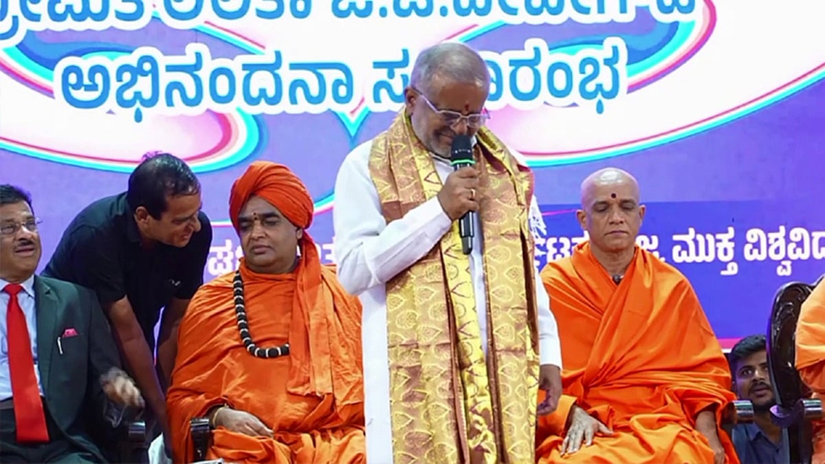 ಮೈಸೂರು: ಮಗನ ನೆನೆದು ವೇದಿಕೆಯಲ್ಲೇ ಬಿಕ್ಕಿ ಬಿಕ್ಕಿ ಅತ್ತ ಶಾಸಕ ಜಿ.ಟಿ ದೇವೇಗೌಡ