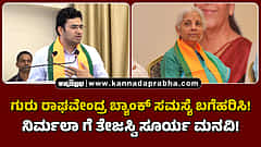Watch | ಗುರು ರಾಘವೇಂದ್ರ ಬ್ಯಾಂಕ್ ಸಮಸ್ಯೆ ಬಗೆಹರಿಸಿ: ನಿರ್ಮಲಾ ಸೀತಾರಾಮನ್ ಗೆ ತೇಜಸ್ವಿ ಸೂರ್ಯ!