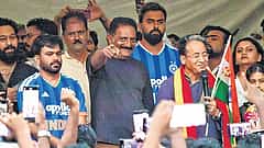 ಬೆಂಗಳೂರಿನಲ್ಲಿ Cockroach Janta Party ಮೊದಲ ಪ್ರತಿಭಟನೆ: ಪ್ರಕಾಶ್ ರಾಜ್, ಸೋನಂ ವಾಂಗ್ಚುಕ್ ಭಾಗಿ; 'ನಮ್ಮ ಸ್ವಾತಂತ್ರ್ಯಕ್ಕಾಗಿ ಹೋರಾಡುತ್ತೇವೆ' ಘೋಷಣೆ