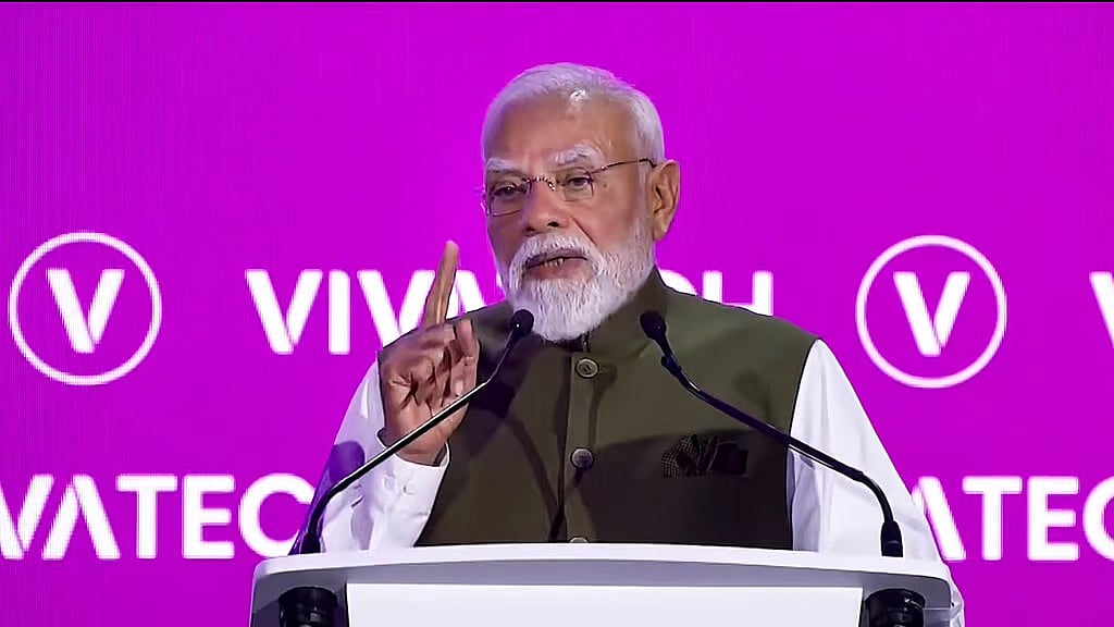 ತಂತ್ರಜ್ಞಾನ ಸುಲಭವಾಗಿ ಎಲ್ಲರಿಗೂ ದೊರೆತಾಗ ಮಾತ್ರ ಪ್ರಗತಿ ಸಾಧ್ಯ: VivaTech ನಲ್ಲಿ ಪ್ರಧಾನಿ ಮೋದಿ!