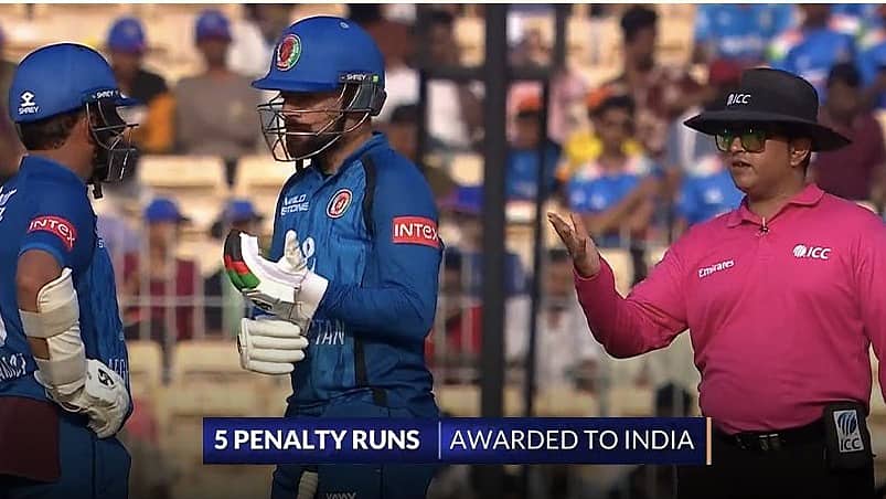 3rd ODI: ಆಫ್ಘಾನಿಸ್ತಾನಕ್ಕೆ ಪೆನಾಲ್ಟಿ ಶಾಕ್; ಇನ್ನಿಂಗ್ಸ್ ಆರಂಭಕ್ಕೂ ಮುನ್ನವೇ ಭಾರತಕ್ಕೆ 5 ರನ್, ಮೊದಲ ಓವರ್ ನಲ್ಲೇ 23 ರನ್; ವಿಚಿತ್ರ ದಾಖಲೆ!