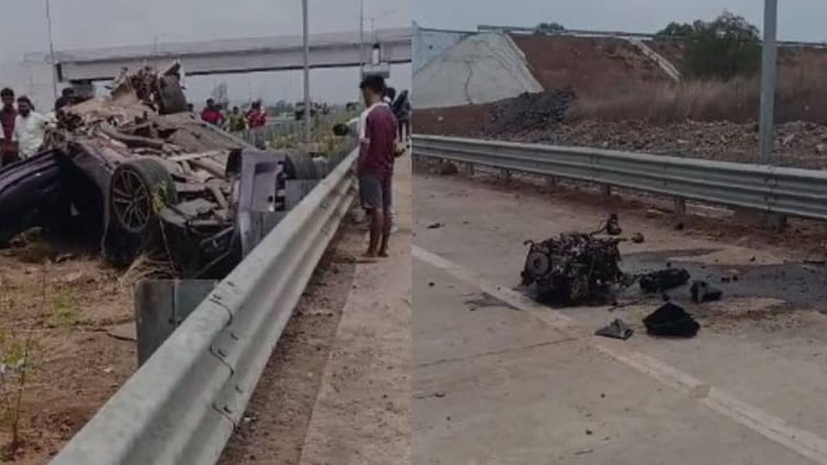 ಮುಂಬೈ: BMW ಅಪಘಾತ; ಇಬ್ಬರು ಸಾವು, ಕಾರು ಛಿದ್ರ; ಮೀಟರ್ಗಳಷ್ಟು ದೂರ ಬಿದ್ದ ದೇಹದ ಭಾಗಗಳು