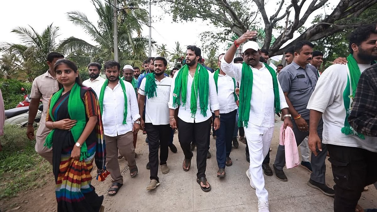 Bidadi Township: ಭೂಸ್ವಾಧೀನ ಪ್ರಕ್ರಿಯೆಗೆ JDS ವಿರೋಧ; 11 ಕಿ.ಮೀ ಪಾದಯಾತ್ರೆ ನಡೆಸಿದ ನಿಖಿಲ್ ಕುಮಾರಸ್ವಾಮಿ