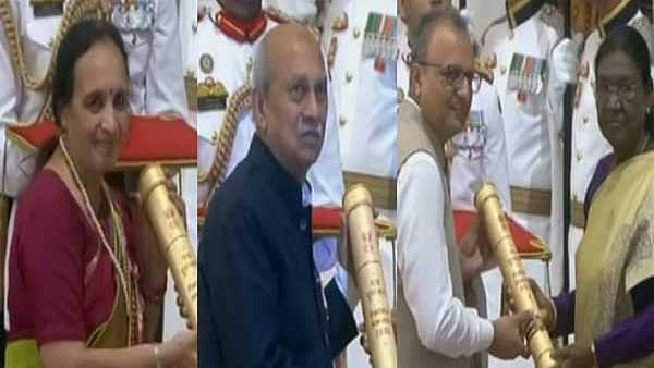 ಡಾ. ಪ್ರಭಾಕರ್ ಕೋರೆ ಸೇರಿದಂತೆ ಕರ್ನಾಟಕದ ಐವರು ಸಾಧಕರಿಗೆ ಪದ್ಮ ಪ್ರಶಸ್ತಿ ಪ್ರದಾನ ಮಾಡಿದ ರಾಷ್ಟ್ರಪತಿ!