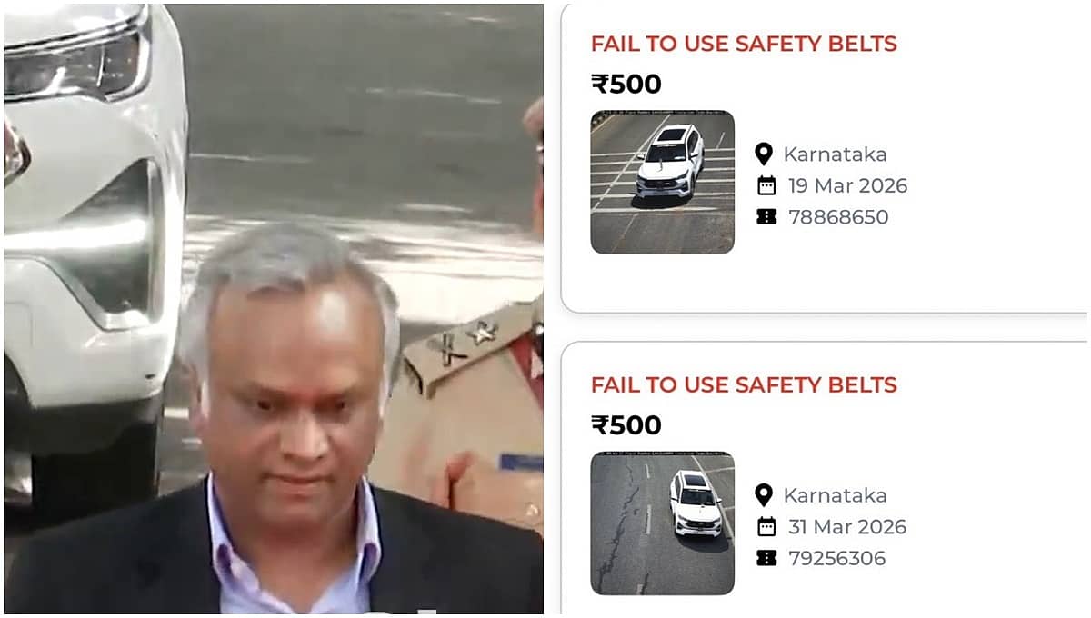 Mr. ಪ್ರಿಯಾಂಕ್ ಖರ್ಗೆ, ಸೀಟ್ಬೆಲ್ಟ್, ವೇಗದ ಮಿತಿ ನಿಮಗೆ ಅನ್ವಯಿಸುವುದಿಲ್ಲವೇ?