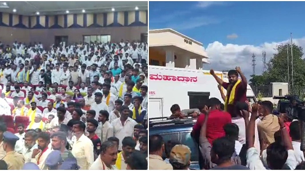 Video: ಕೆಂಪೇಗೌಡ ಜಯಂತಿ ಆಚರಣೆ ವೇಳೆ ಹೈಡ್ರಾಮಾ, ಚಪ್ಪಲಿ ಎಸೆತ, ಕುಮಾರಣ್ಣ ನಿನ್ನ ಚೇಲಾಗಳಿಗೆ ಹೆದರಲ್ಲ! ತಾಕತ್ ಇದ್ರೆ ಬಾ... ಪ್ರದೀಪ್ ಈಶ್ವರ್ ಸವಾಲು