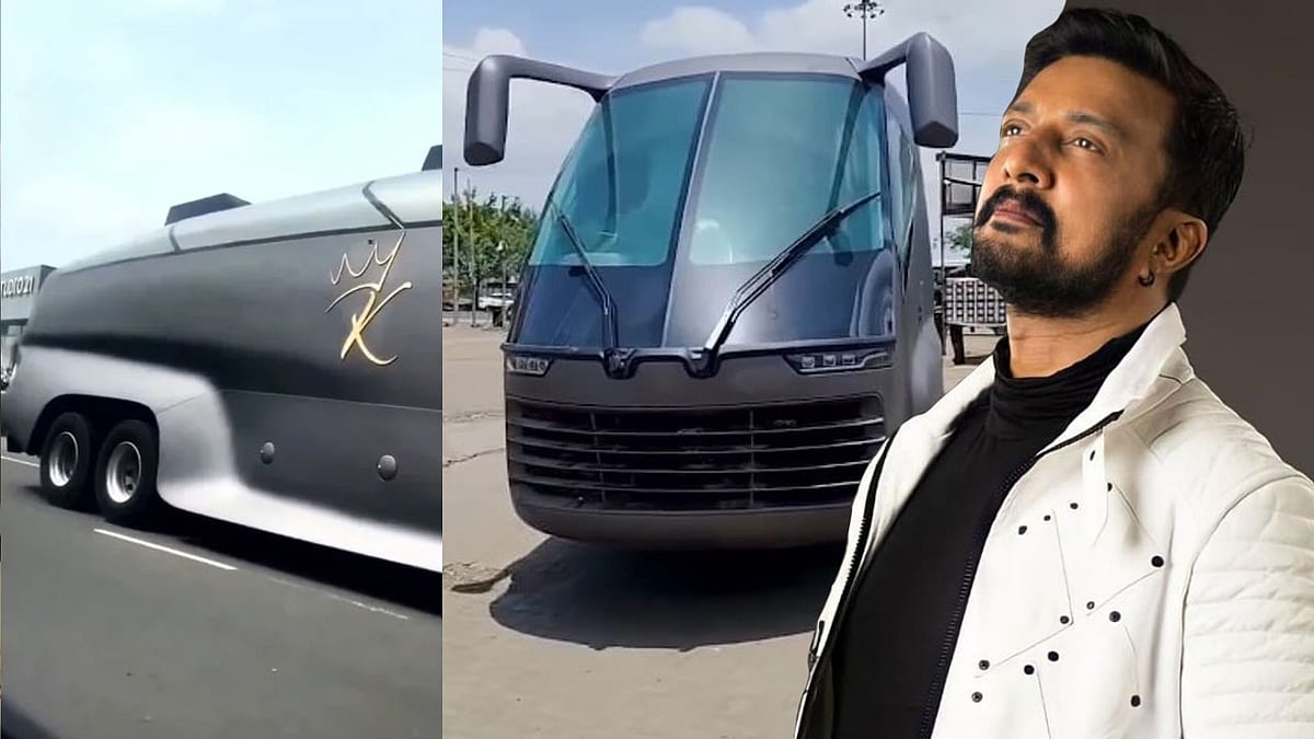 ನಟ ಕಿಚ್ಚ ಸುದೀಪ್ ಹೊಸ ಕ್ಯಾರವ್ಯಾನ್: 6.5 ಕೋಟಿ ರೂ ಮೌಲ್ಯ, ಹೈಟೆಕ್ ಸೌಲಭ್ಯದ 'ರಸ್ತೆ ಮೇಲಿನ ವಿಮಾನ', Video