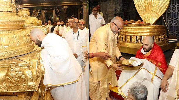 ತಿಮ್ಮಪ್ಪನಿಗೆ ಮುಡಿ ಅರ್ಪಿಸಿದ ಅನಂತ್ ಅಂಬಾನಿ: ದೇವಸ್ಥಾನಕ್ಕೆ 27 ಕೋಟಿ ಮೌಲ್ಯದ 25 ಎಲೆಕ್ಟ್ರಿಕ್ ಬಸ್ ದಾನ ಮಾಡುವುದಾಗಿ ಘೋಷಣೆ!