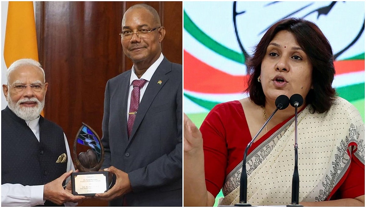 'ಜನರ ತೆರಿಗೆ ದುಡ್ಡಲ್ಲಿ ಪ್ರಧಾನಿ ಮೋದಿ ಫಾರಿನ್ ಟ್ರಿಪ್ ಮಾಡ್ತಾರೆ, ಪ್ರಶಸ್ತಿ ಕೊಟ್ಟರೆ ಓಡಿ ಹೋಗಿ ತಗೊಳ್ತಾರೆ': ವಿರೋಧ ಪಕ್ಷಗಳ ಟೀಕೆ