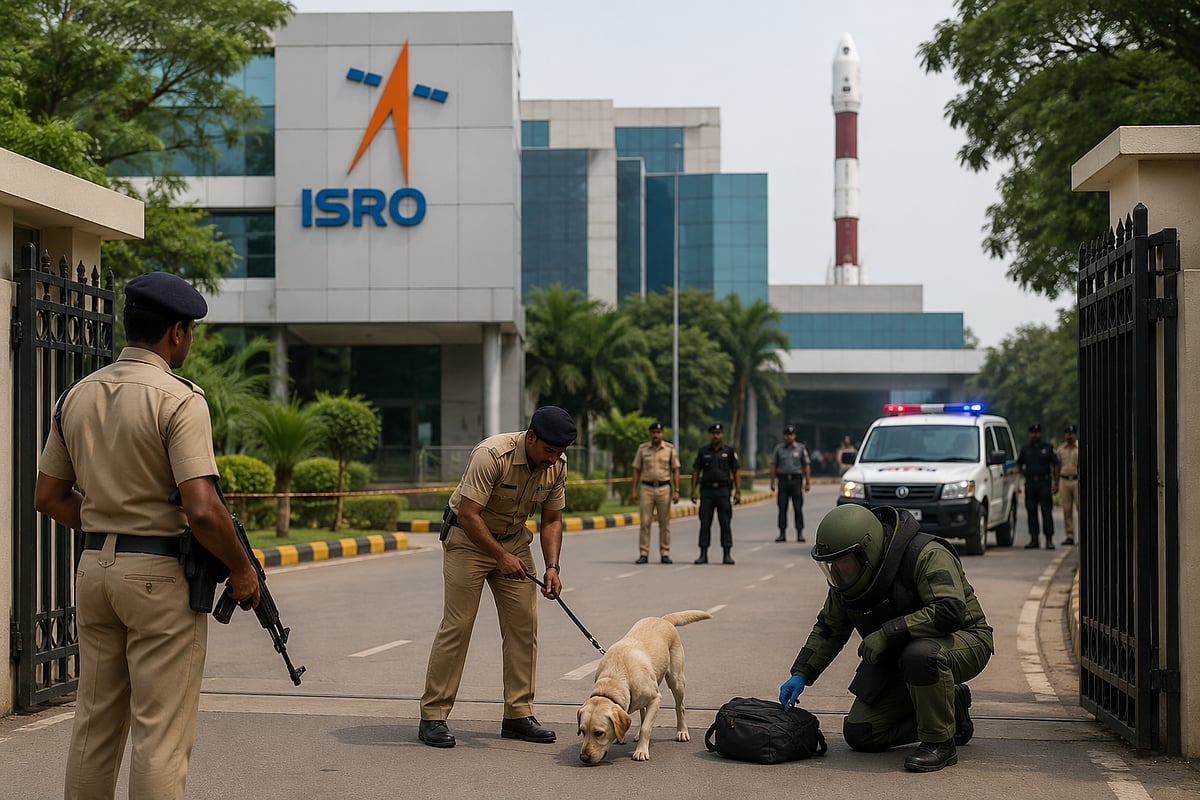 ಬೆಂಗಳೂರು: ಇಸ್ರೋ ಪ್ರಧಾನ ಕಚೇರಿಗೆ ಬಾಂಬ್ ಬೆದರಿಕೆ; ಕಟ್ಟಡದ ಸಂಪೂರ್ಣ ಶೋಧ ನಡೆಸಿದ ಪೊಲೀಸರು!