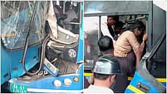 ಬೆಂಗಳೂರು: ಕೆ.ಆರ್ ವೃತ್ತದಲ್ಲಿ BMTC ಬಸ್ಸುಗಳ ಡಿಕ್ಕಿ; ಚಾಲಕ ಸೇರಿ ಹಲವು ಪ್ರಯಾಣಿಕರು ಗಂಭೀರ ಗಾಯ
