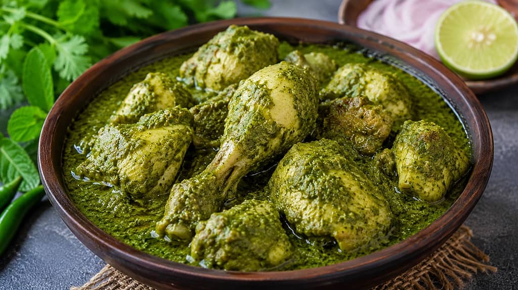 ಹರಿಯಾಲಿ ಚಿಕನ್ | Hariyali Chicken Recipe in Kannada