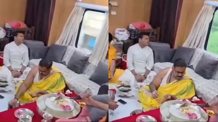 ಹನಿಮೂನ್ ಆಯ್ತು, ಈಗ ರೈಲಿನಲ್ಲೇ ಪೂಜೆ-ಪುನಸ್ಕಾರ; Video ವೈರಲ್, ಇಲಾಖೆ ಸ್ಪಷ್ಟನೆ! ಏನಿದು ಸಲೂನ್ ಕೋಚ್?