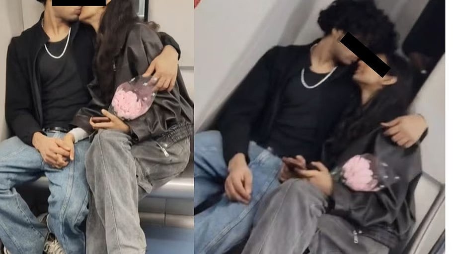 Kissing in Metro: ಮೈಮರೆತ ಜೋಡಿ ,ಲಿಪ್-ಟು-ಲಿಪ್ ಕಿಸ್; ಸಾರ್ವಜನಿಕರ ಆಕ್ರೋಶ! Video