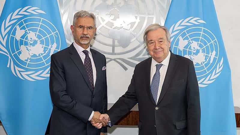 New York: Jaishankar-Guterres ಹೈ-ಲೆವೆಲ್ ಮೀಟಿಂಗ್; ಮಧ್ಯಪ್ರಾಚ್ಯ-ಉಕ್ರೇನ್ ಸಂಘರ್ಷ, ಕಡಲ ಭದ್ರತೆ ಕುರಿತು ಚರ್ಚೆ..!