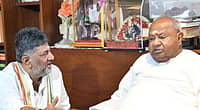ನೈಸ್ ಯೋಜನೆ ನನ್ನ ಕೂಸಾದರೆ, ಸೂಲಗಿತ್ತಿ ಯಾರು? ನನ್ನ ಕಿಡ್ನಿಗೆ ಸಮಸ್ಯೆ ಇರಬಹುದು, ಬ್ರೇನ್‌ಗೆ ಅಲ್ಲ: ಕಾಂಗ್ರೆಸ್ ವಿರುದ್ಧ ಗುಡುಗಿದ ದೇವೇಗೌಡ