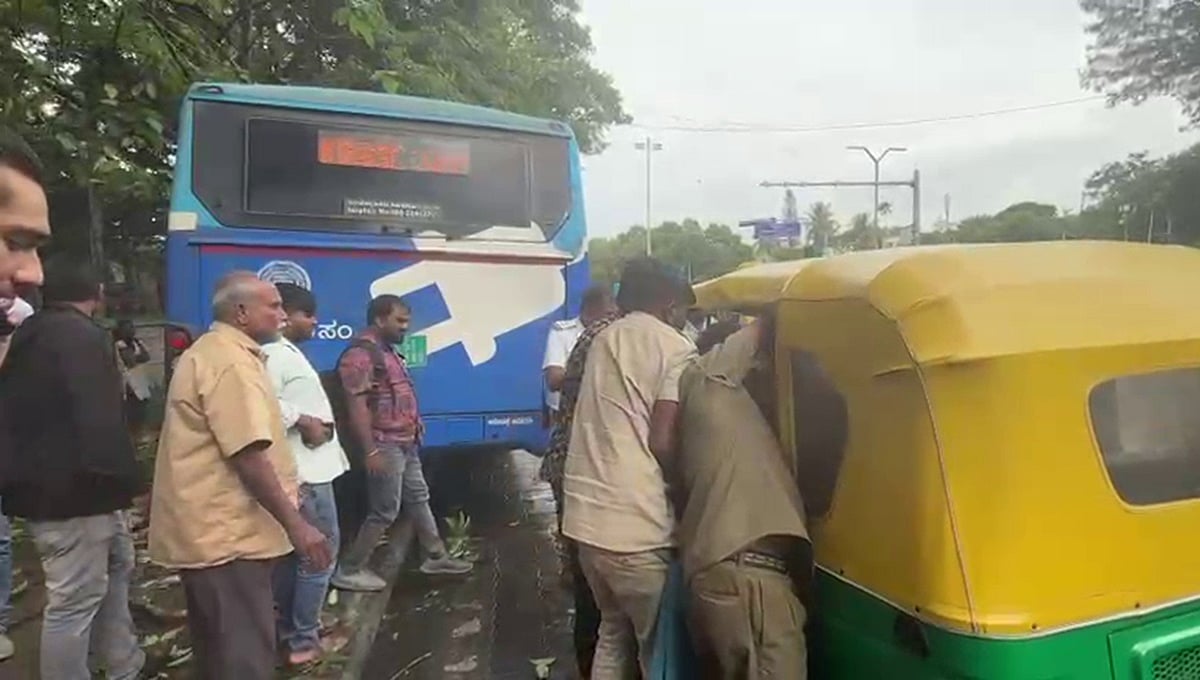 ಬೆಂಗಳೂರು: ಕೆಆರ್ ಸರ್ಕಲ್ನಲ್ಲಿ ಮತ್ತೊಂದು ಭೀಕರ ಅಪಘಾತ; ಕಿಲ್ಲರ್ ಬಿಎಂಟಿಸಿಗೆ ಆಟೋ ಚಾಲಕ ಬಲಿ! Video