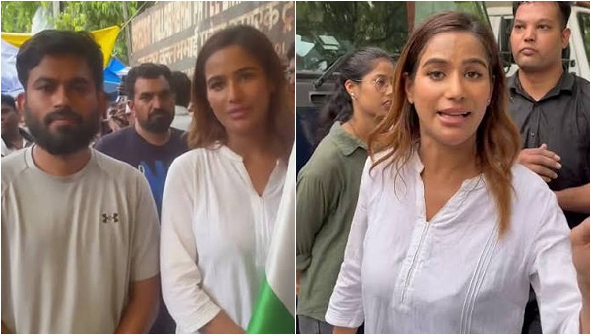 ಸಿಜೆಪಿ ಪ್ರತಿಭಟನೆಯಲ್ಲಿ Bollywood ನಟಿ ಪೂನಂ ಪಾಂಡೆ ಭಾಗಿ; ಪ್ರತಿಭಟನಾಕಾರರಲ್ಲಿ ಹೆಚ್ಚಿದ ಹುಮ್ಮಸ್ಸು, Video!
