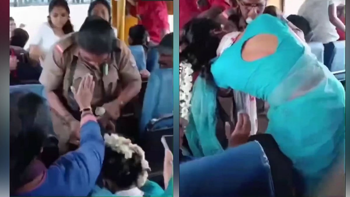 KSRTC ಬಸ್‌ನಲ್ಲಿ ಸೀಟಿಗಾಗಿ ಜಗಳ: ಮಹಿಳಾ ಕಂಡಕ್ಟರ್ ಮೇಲೇ ಹಲ್ಲೆ ಮಾಡಿದ ಮಹಿಳೆ; ವಿಡಿಯೋ ವೈರಲ್