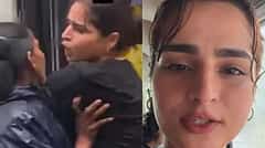 ಪ್ರತಿಭಟನೆ ವೇಳೆ ಹೈಡ್ರಾಮಾ; Dhurandhar ನಟಿ ಪೊಲೀಸರ ವಶಕ್ಕೆ; ರಸ್ತೆಯಲ್ಲಿ ನಿಂತಿದ್ದಕ್ಕೆ ಕರೆದೊಯ್ದರು ಎಂದು ಆಯೇಷಾ ಖಾನ್ ಆರೋಪ