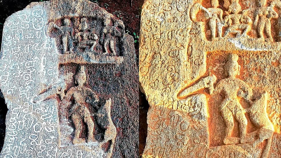ನೆಲಮಂಗಲದಲ್ಲಿ ಗಂಗ-ರಾಷ್ಟ್ರಕೂಟರ ಕಾಲದ ಅಪರೂಪದ ಬೃಹತ್ ವೀರಗಲ್ಲು ಪತ್ತೆ...!