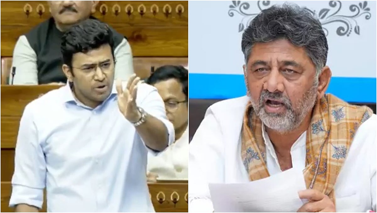 ದೆಹಲಿಗೆ ಬಂದು ನಾಟಕವಾಡುವ ನಿಮಗೆ KPSC ಹಗರಣ ಅನ್ಯಾಯ ಅನಿಸಲಿಲ್ಲವೇ?: ಲೋಕಸಭೆಯಲ್ಲಿ ಸಿಎಂ ಶಿವಕುಮಾರ್ ವಿರುದ್ಧ ತೇಜಸ್ವಿ ವಾಗ್ದಾಳಿ!