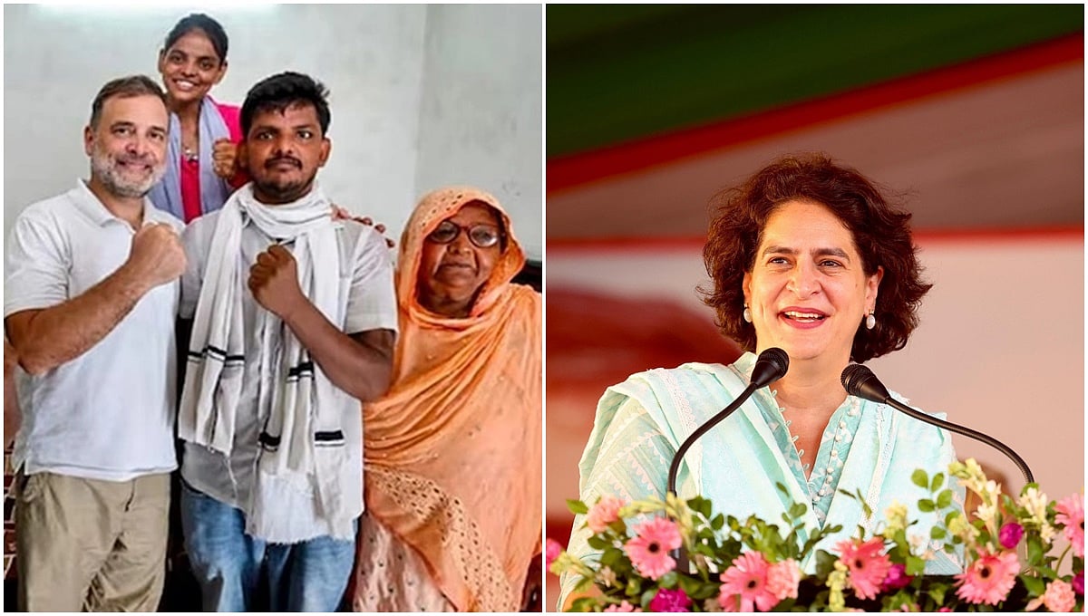 ರಾಹುಲ್ ಗಾಂಧಿಗೆ ಮದ್ವೆ ಆಗುವಂತೆ ಮನವೊಲಿಸಿ: CJP ವೈರಲ್ ಪ್ರತಿಭಟನಾಕಾರನ ಬಳಿ ಪ್ರಿಯಾಂಕಾ ಗಾಂಧಿ ಮನವಿ!