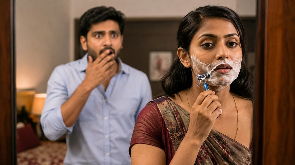 ಮದುವೆಯಾಗಿ 25 ದಿನ... ಗಡ್ಡ ಶೇವ್ ಮಾಡುತ್ತಿದ್ದ ಪತ್ನಿ ನೋಡಿ ಬೆಚ್ಚಿಬಿದ್ದ ಪತಿ; ತೃತೀಯಲಿಂಗಿ ಎಂದು ದೂರು..!
