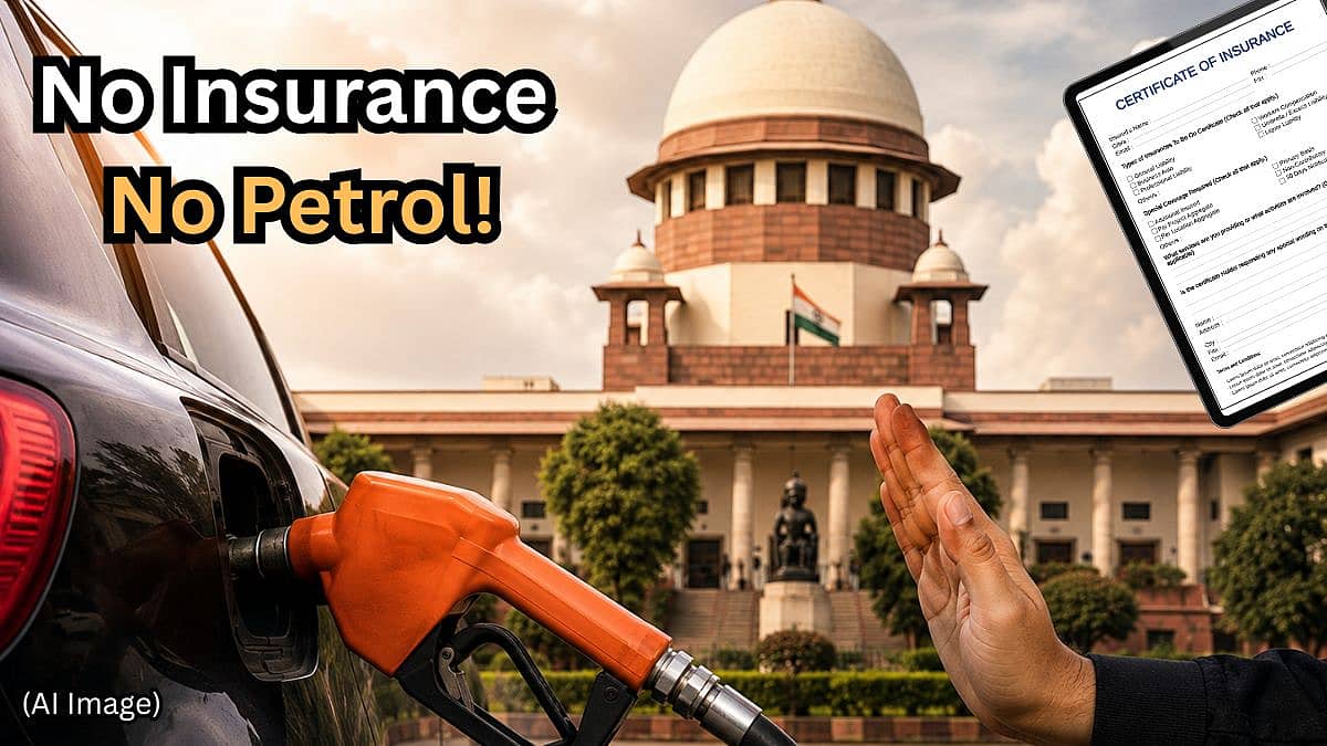 ವಾಹನ ಸವಾರರಿಗೆ ಸುಪ್ರೀಂ ಕೋರ್ಟ್ ಬಿಗ್ ಶಾಕ್; No Insurance, No Petrol ನಿಯಮ ಜಾರಿಗೆ ಕೇಂದ್ರಕ್ಕೆ ಸೂಚನೆ