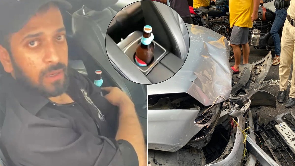 ದೆಹಲಿ: ಪೊಲೀಸ್ ಅಧಿಕಾರಿ ಮಗ ಕುಡಿದು ಚಲಾಯಿಸುತ್ತಿದ್ದ ಮರ್ಸಿಡಿಸ್ ಕಾರು, ಮತ್ತೊಂದು ಕಾರಿಗೆ ಡಿಕ್ಕಿ; ವೃದ್ಧೆ ಸಾವು