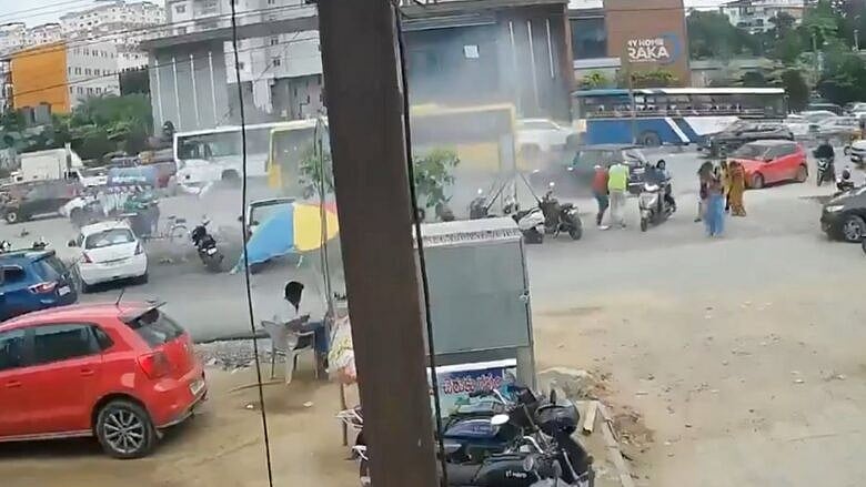 Video: ಗ್ಯಾಸ್ ಬಲೂನ್ ಸಿಲಿಂಡರ್ ಸ್ಫೋಟ; 4 ಮಂದಿಗೆ ಗಾಯ, ಸ್ಥಳದಲ್ಲಿ ಆತಂಕ