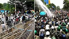 ರಾಂಚಿ ಪರೀಕ್ಷೆ ವಿವಾದ: ಬ್ಯಾರಿಕೇಡ್ ಮುರಿದು ವಿಧಾನಸಭೆಯತ್ತ ನುಗ್ಗಿದ ವಿದ್ಯಾರ್ಥಿಗಳು! ಜಲಫಿರಂಗಿ ಬಳಸಿದ ಪೊಲೀಸರು, Video